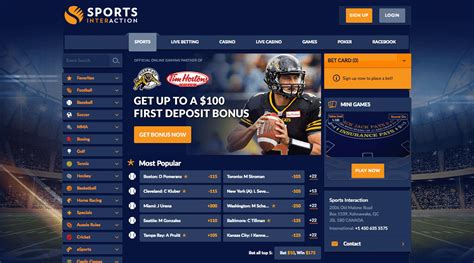 Sports interaction - Ice Hockey Odds & Betting Lines | Sports Interaction. Sports Casino Live Casino Promotions. Help & Customer Care Log in Register. Home Live Casino NHL NBA NCAAB ATP - Indian Wells NHL Odds Boost NBA Odds Boost Piñata Picks MLB Player Specials Soccer Pick'Em UFC NFL Champions League Premier League NCAAF Locker Room MMA CFL MLB Golf Boxing Easy ... 